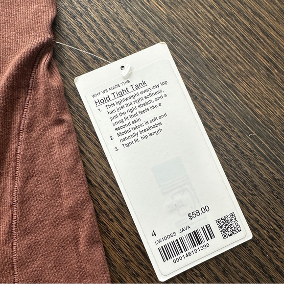 Lululemon 🤎 Hold Tight Tank Top - Java ☕️ - Size 4 - Picture 3 of 6